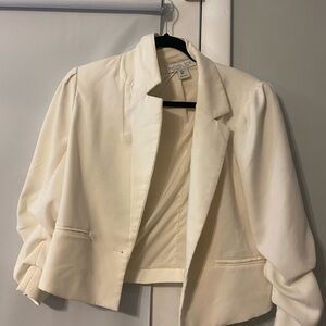 Rachel Zoe Cream Blazer Contemporary Minimalist Design